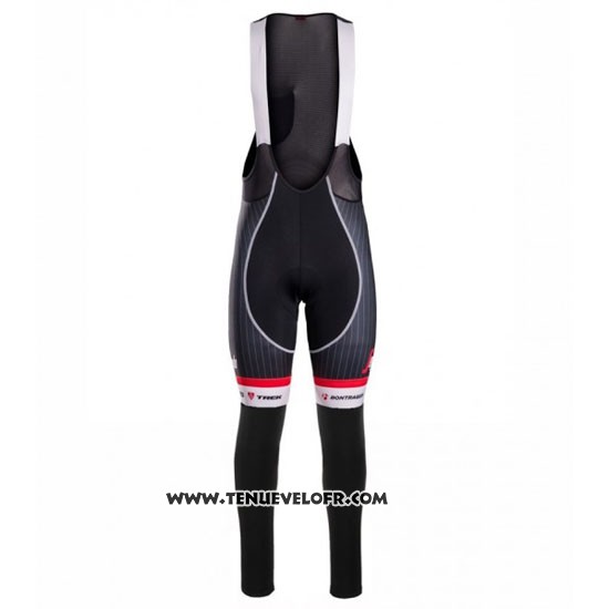2016 Maillot Ciclismo Trek Segafredo Noir et Blanc Manches Longues et Cuissard